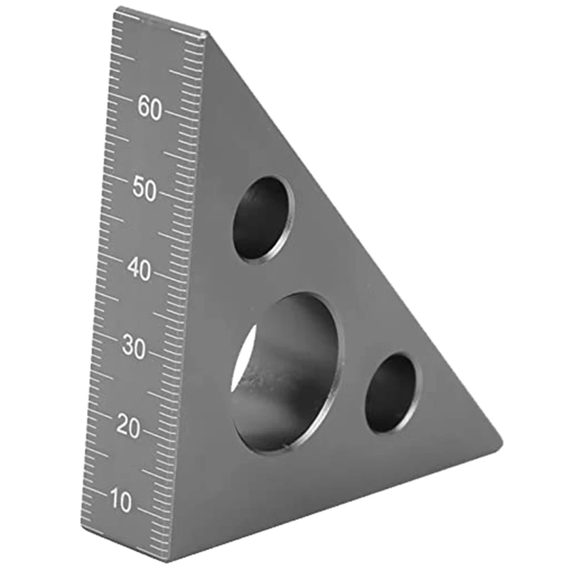 45/90 Degree Aluminum Alloy Inch Triangular Ruler Woodworking Square Ruler Multifunctional Tool
45/90 Degree Aluminum Alloy Inch Triangular Ruler Woodworking Square Ruler Multifunctional Tool