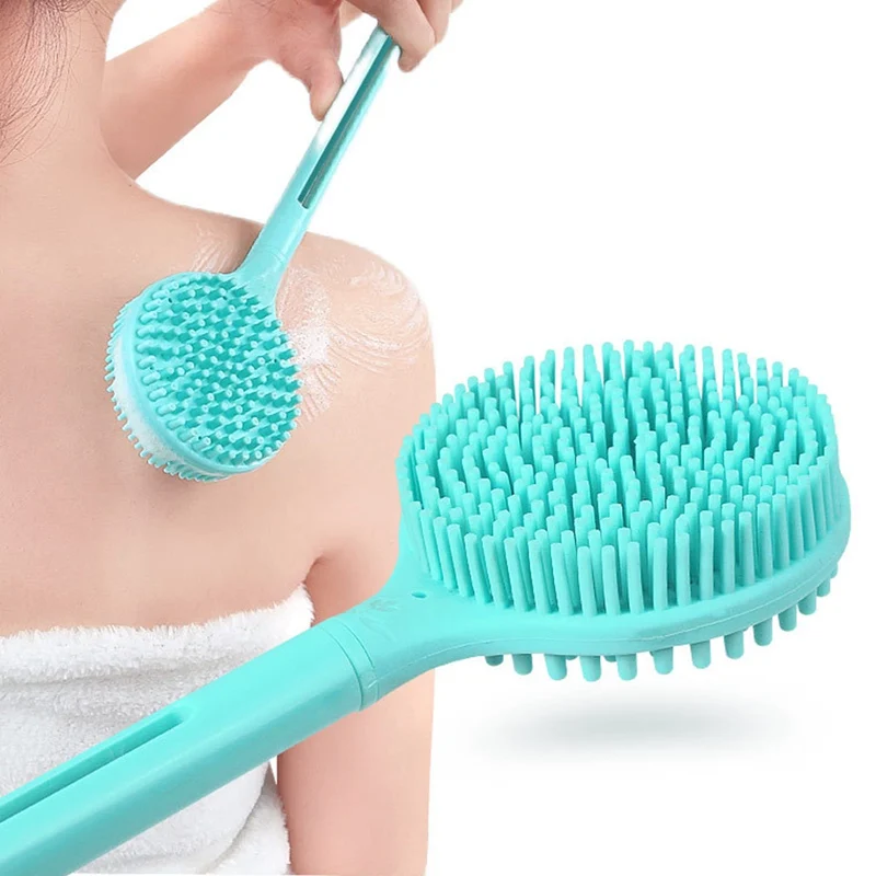 Double-Sided Long Handle Bath Washing Brush Silicone Bathing Massage Back Body Exfoliating Bathroom Shower Accessories
Double-Sided Long Handle Bath Washing Brush Silicone Bathing Massage Back Body Exfoliating Bathroom Shower Accessories