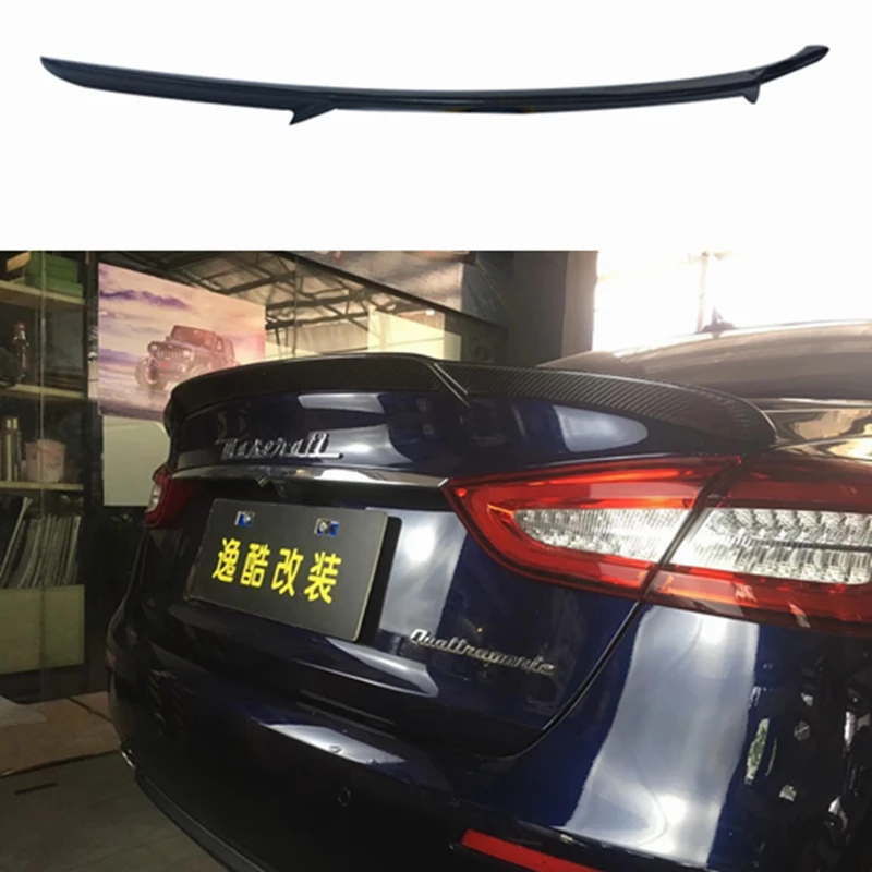 for Maserati Quattroporte Car Styling K Style Carbon Fiber Rear Trunk Lip Wing Spoiler Splitter 2014-2018
for Maserati Quattroporte Car Styling K Style Carbon Fiber Rear Trunk Lip Wing Spoiler Splitter 2014-2018