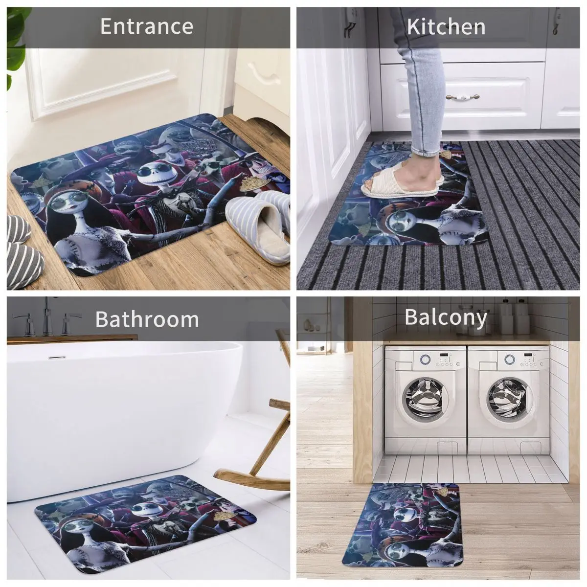 Door Mat Nightmare Before Christmas Decor 3D Rug Carpet Bathmat Anti-slip Entrance Living Room Home Kitchen Sand Scraping Dust
Door Mat Nightmare Before Christmas Decor 3D Rug Carpet Bathmat Anti-slip Entrance Living Room Home Kitchen Sand Scraping Dust