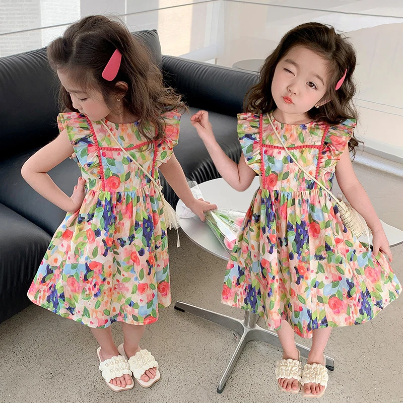 New Children Girls Flower Dress Summer Kids Cotton Dresses child Costumes Outfits Beach Clothes Baby girls Clothing 3-8Y
New Children Girls Flower Dress Summer Kids Cotton Dresses child Costumes Outfits Beach Clothes Baby girls Clothing 3-8Y