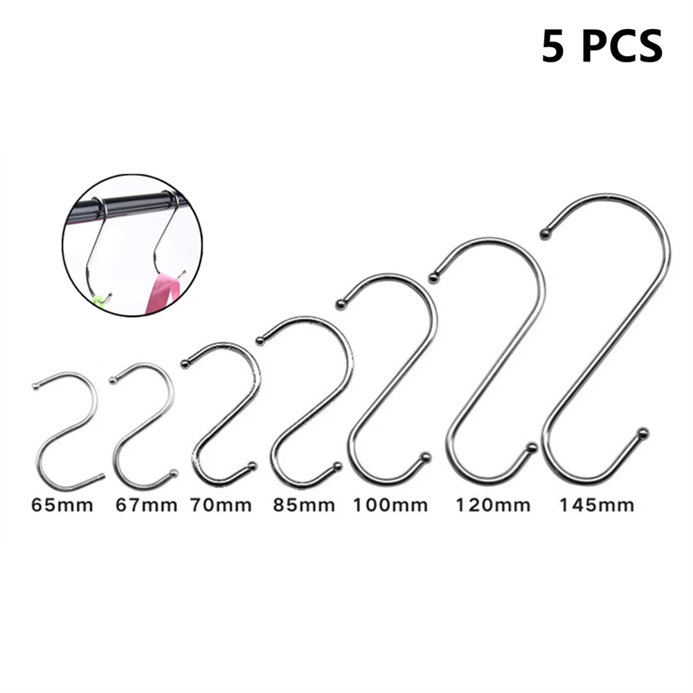 5PCS S Hooks Outdoor Camping Kitchen Meat Pan Utensil Clothes Hanger Hanging Stainless Steel Silver Multifunctional Tent Hook
5PCS S Hooks Outdoor Camping Kitchen Meat Pan Utensil Clothes Hanger Hanging Stainless Steel Silver Multifunctional Tent Hook