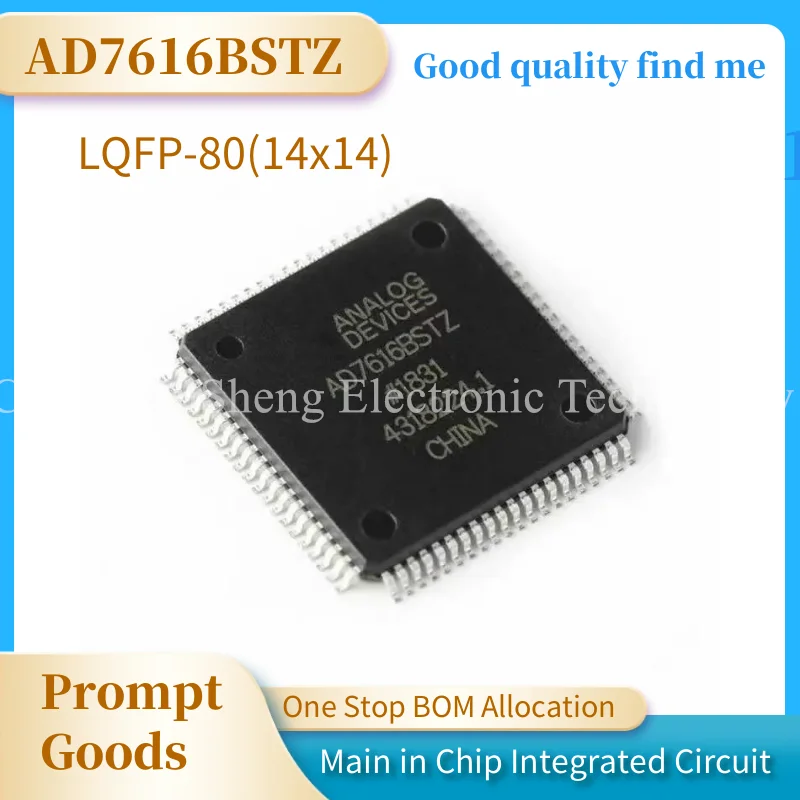 AD7616BSTZ AD7616BST AD7616 chip packaging LQFP80 analog AD7616BST AD7616 chip packaging LQFP80 analog-to-digital converter chip
AD7616BSTZ AD7616BST AD7616 chip packaging LQFP80 analog AD7616BST AD7616 chip packaging LQFP80 analog-to-digital converter chip