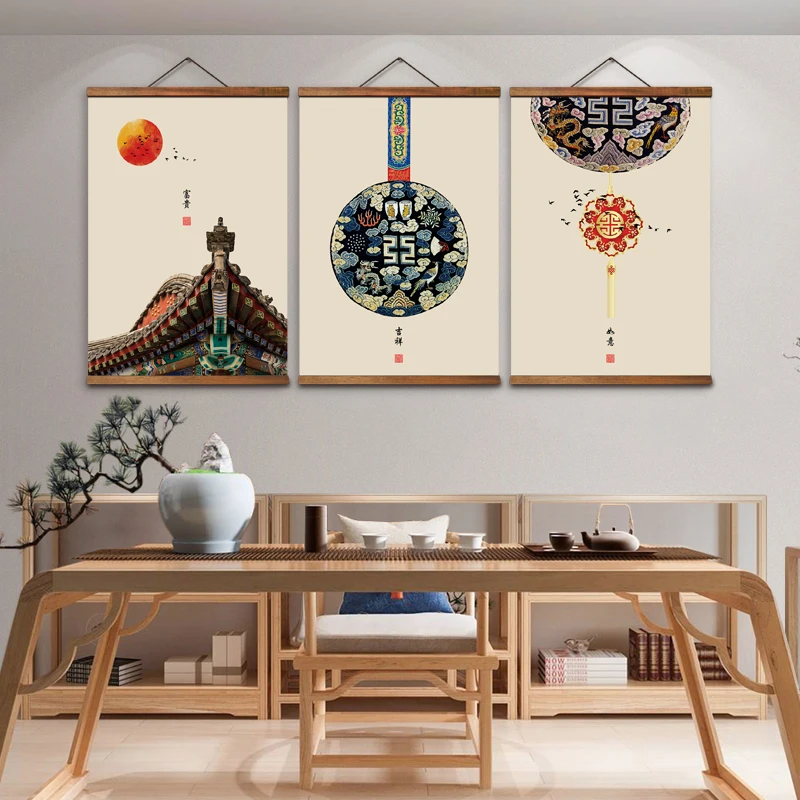 AS3049 Chinese Style Room Wall Art Canvas Posters Chinese Solid Wood Scroll Paintings
AS3049 Chinese Style Room Wall Art Canvas Posters Chinese Solid Wood Scroll Paintings