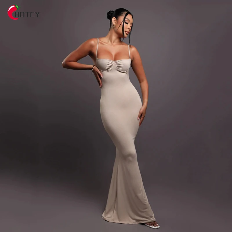 HOTCY High Stretch Tank Robe Summer Square Neck Solid Color Backless Elegent Night Maxi Long Dress Vestidos
HOTCY High Stretch Tank Robe Summer Square Neck Solid Color Backless Elegent Night Maxi Long Dress Vestidos