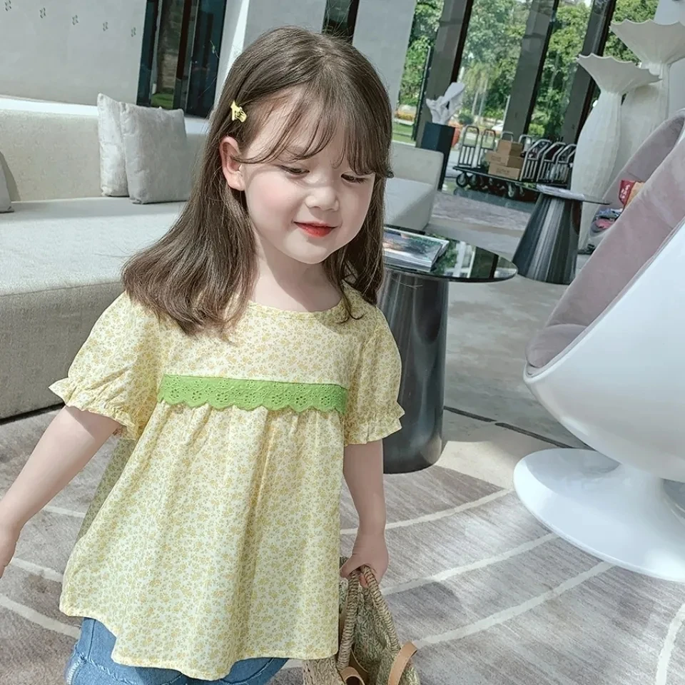 Children's new baby kids girls sweet cotton shirts children's summer short sleeve cute shirt girls floral tops t-shirts P4 710
Children's new baby kids girls sweet cotton shirts children's summer short sleeve cute shirt girls floral tops t-shirts P4 710