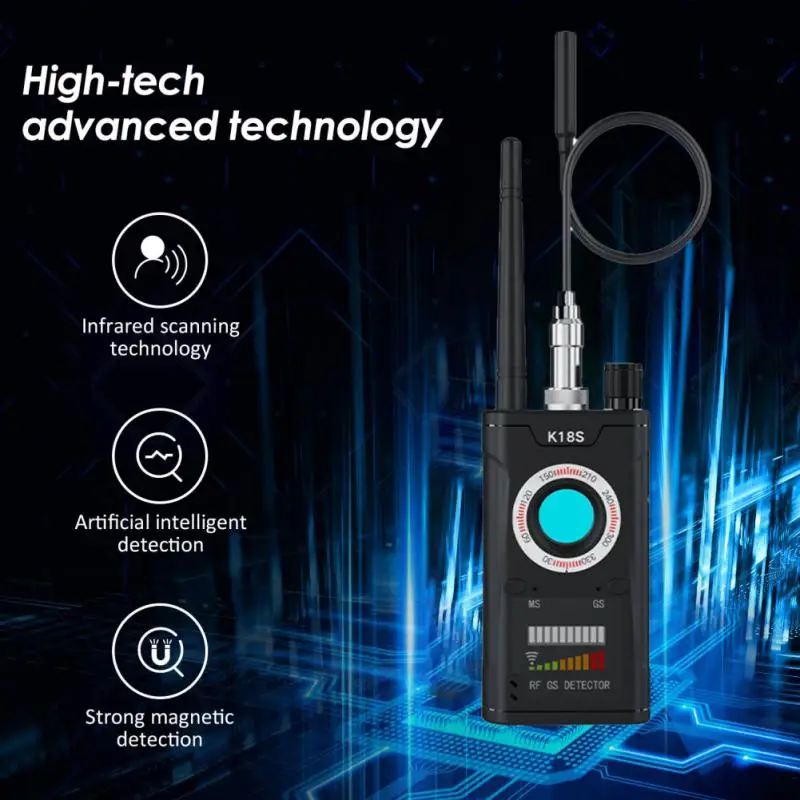 Hidden Camera Detectors Bug Detector For GPS Tracking GSM Listening Device Finder RF Signal Scanner Device Detector Anti Camera
Hidden Camera Detectors Bug Detector For GPS Tracking GSM Listening Device Finder RF Signal Scanner Device Detector Anti Camera