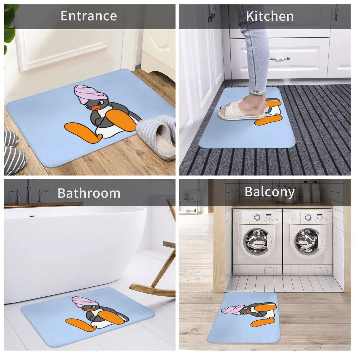 Door Mat Pingu Self Care Decor 3D Rug Carpet Bathmat Non-slip Entrance Living Room Home Kitchen Absorbent Bedroom Bedside
Door Mat Pingu Self Care Decor 3D Rug Carpet Bathmat Non-slip Entrance Living Room Home Kitchen Absorbent Bedroom Bedside