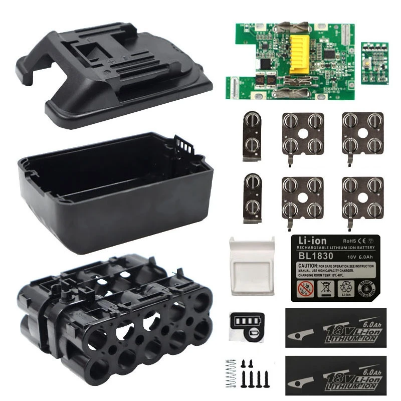 Plastic Case Nesting Single Cell Protection Detection Protection Board PCB For Makita 18V Battery BL1830
Plastic Case Nesting Single Cell Protection Detection Protection Board PCB For Makita 18V Battery BL1830