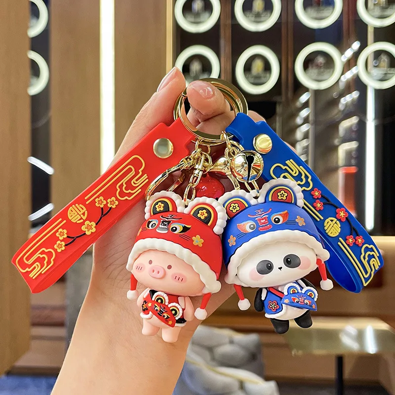 Cartoon Tiger Head Hat Animal Keychain Female Cute Doll Trendy Fashion Couple Key Chain Bag Pendant Gift
Cartoon Tiger Head Hat Animal Keychain Female Cute Doll Trendy Fashion Couple Key Chain Bag Pendant Gift