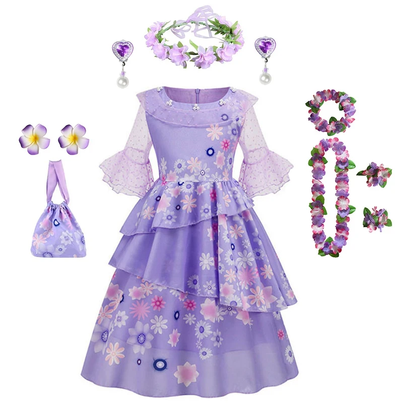 Disfraz Isabela Encanto Princess Dress Suit Charm for Girls Cosplay Carnival Birthday Party Children Encanto Costume and Bag
Disfraz Isabela Encanto Princess Dress Suit Charm for Girls Cosplay Carnival Birthday Party Children Encanto Costume and Bag