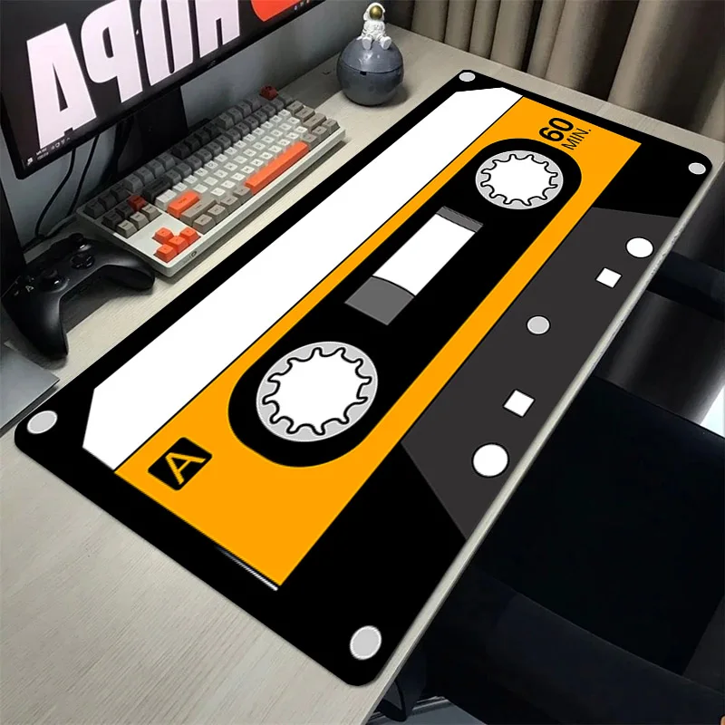 

Винтажная кассета, музыкальная лента, компьютерный коврик для мыши, скоростной Настольный коврик для мыши, геймерский игровой коврик, аксессуары для клавиатуры, стандартный ПК Xxl Rgb