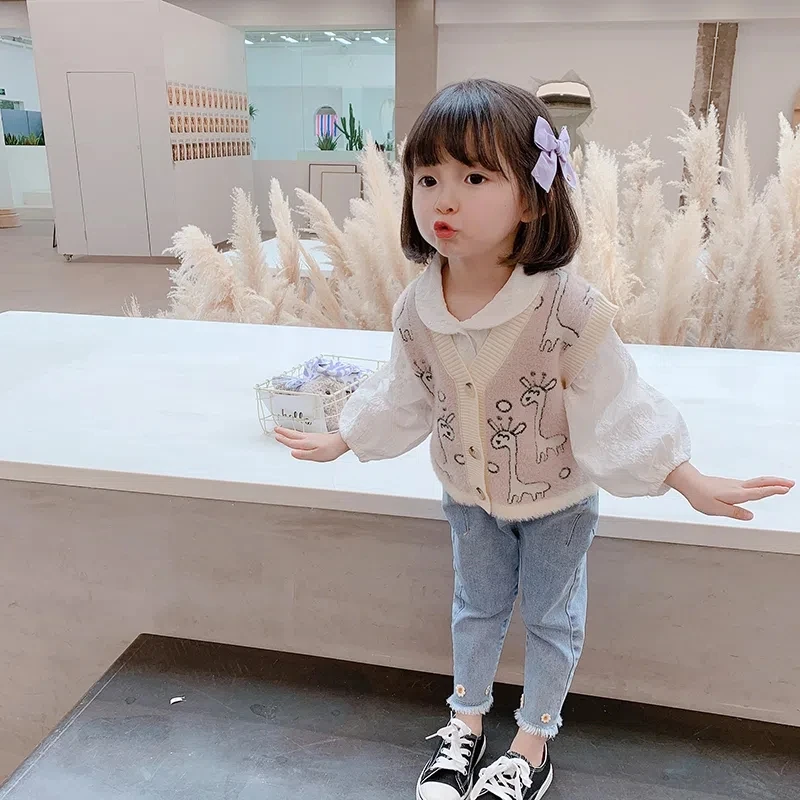 VIDMID Autumn winter new baby kids girls children's cute vests baby girls cartoon sleeveless mink sweaters vests tops P6402
VIDMID Autumn winter new baby kids girls children's cute vests baby girls cartoon sleeveless mink sweaters vests tops P6402