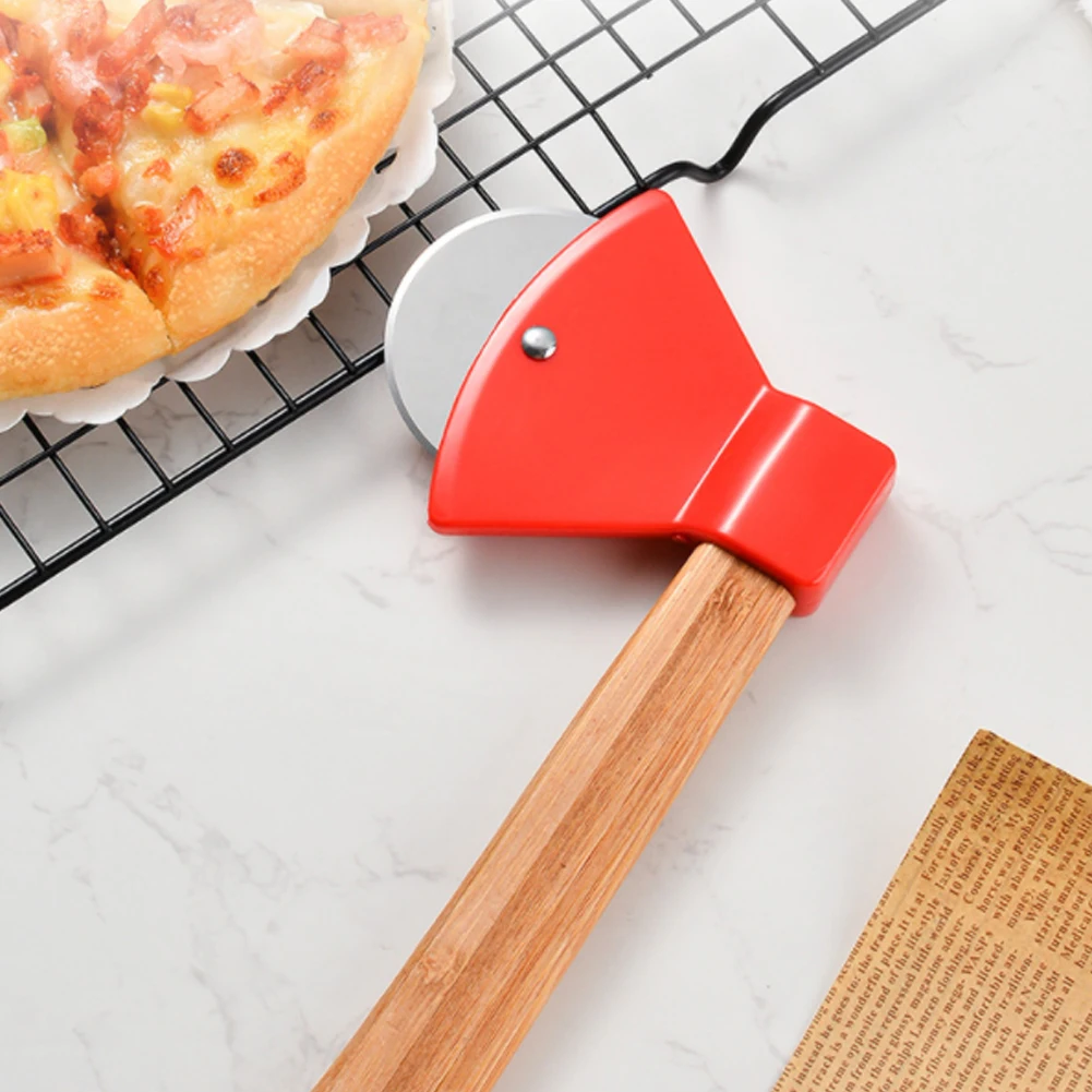 Axe Bamboo Handle Pizza Cutter Rotating Blade Home Kitchen Cutting Tool With Bamboo Handle Cutter
Axe Bamboo Handle Pizza Cutter Rotating Blade Home Kitchen Cutting Tool With Bamboo Handle Cutter