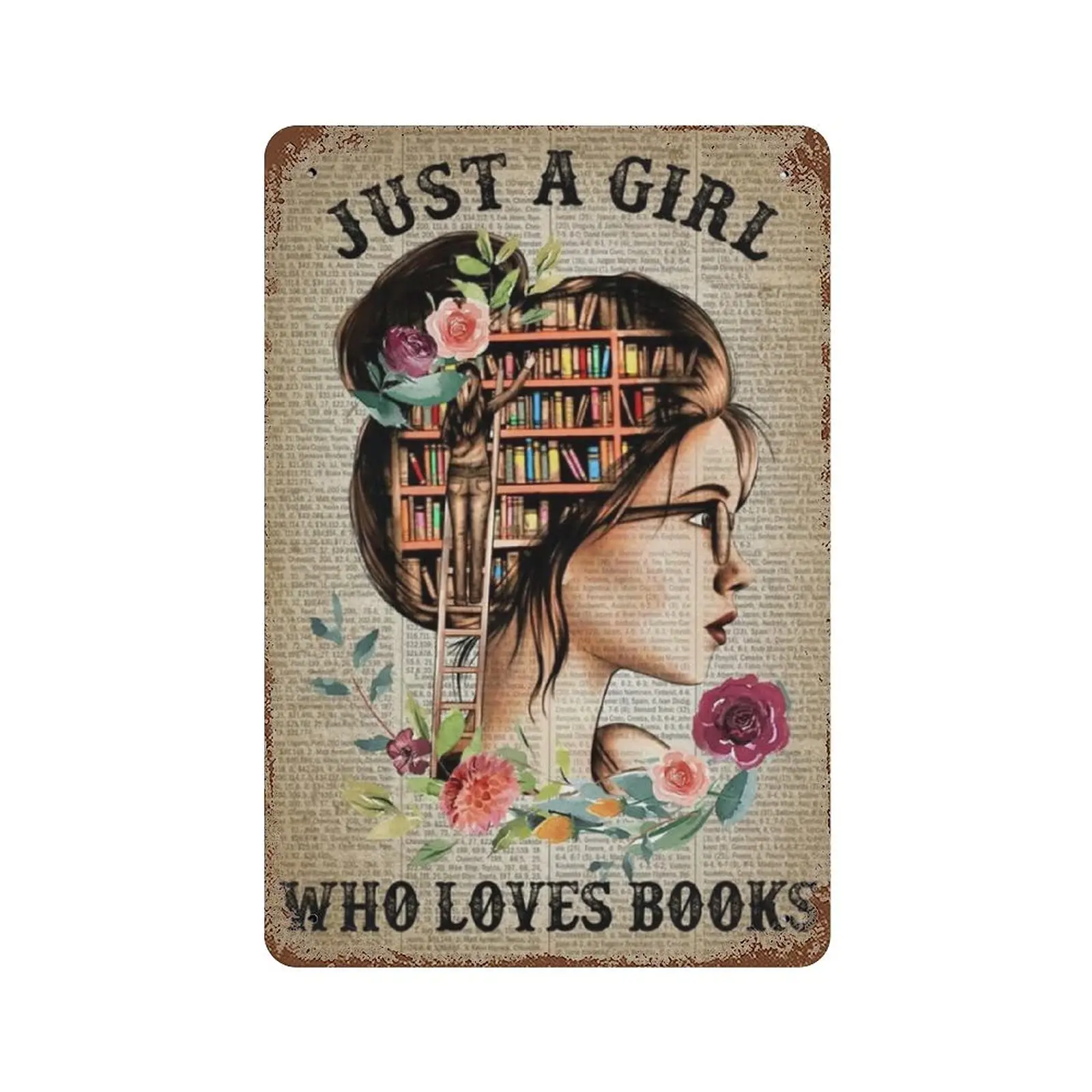 Dreacoss Metal tin Sign,Retro Style, Novelty Poster,Iron Painting,Just A Girl Who Loves Books Father's Day Mother's Day
Dreacoss Metal tin Sign,Retro Style, Novelty Poster,Iron Painting,Just A Girl Who Loves Books Father's Day Mother's Day