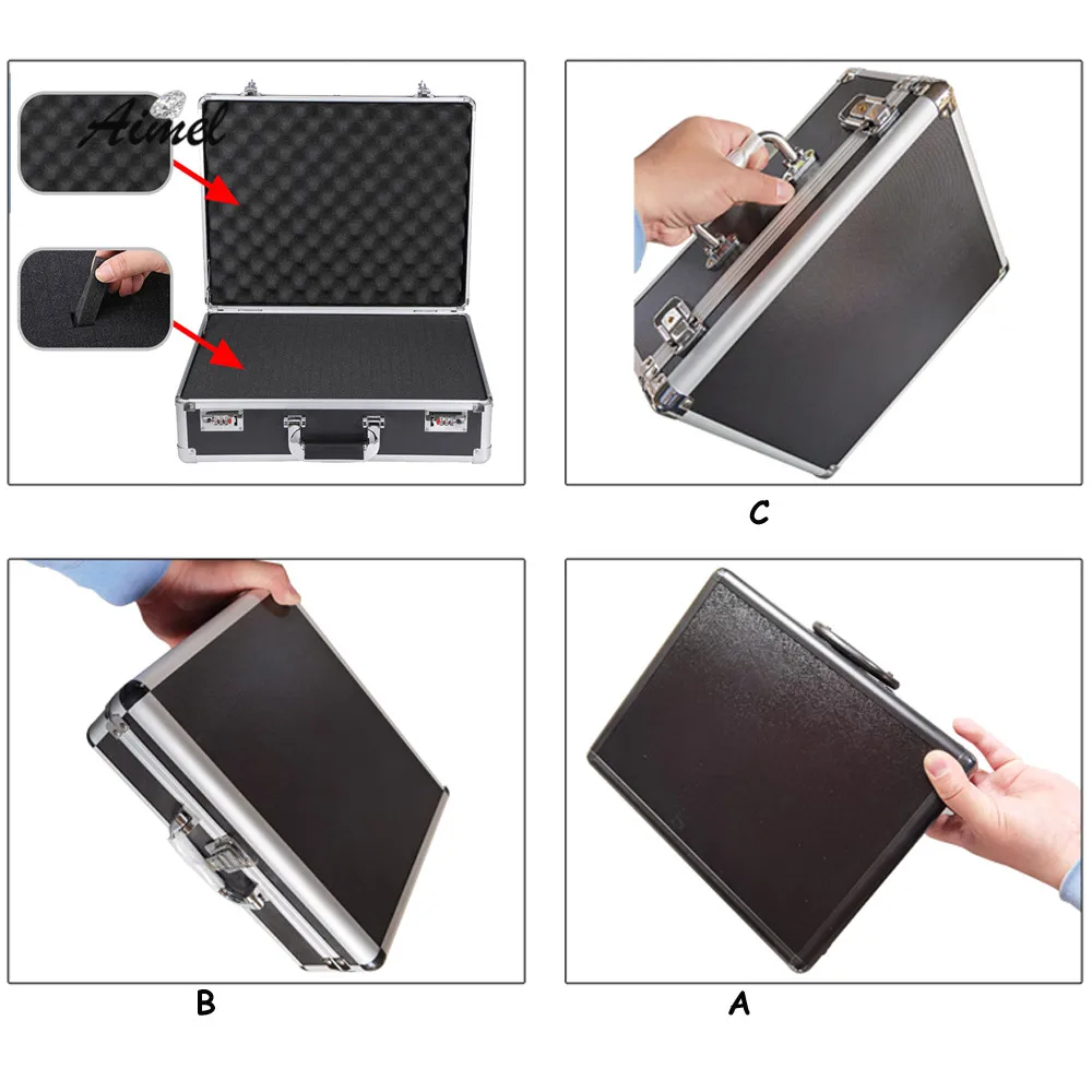 Locked Jewelry Storage Box Travel Shockproof Cosmetic Packaging Box Bangle Equipment Tool Organizer Protection Hand-carry Box
Locked Jewelry Storage Box Travel Shockproof Cosmetic Packaging Box Bangle Equipment Tool Organizer Protection Hand-carry Box
