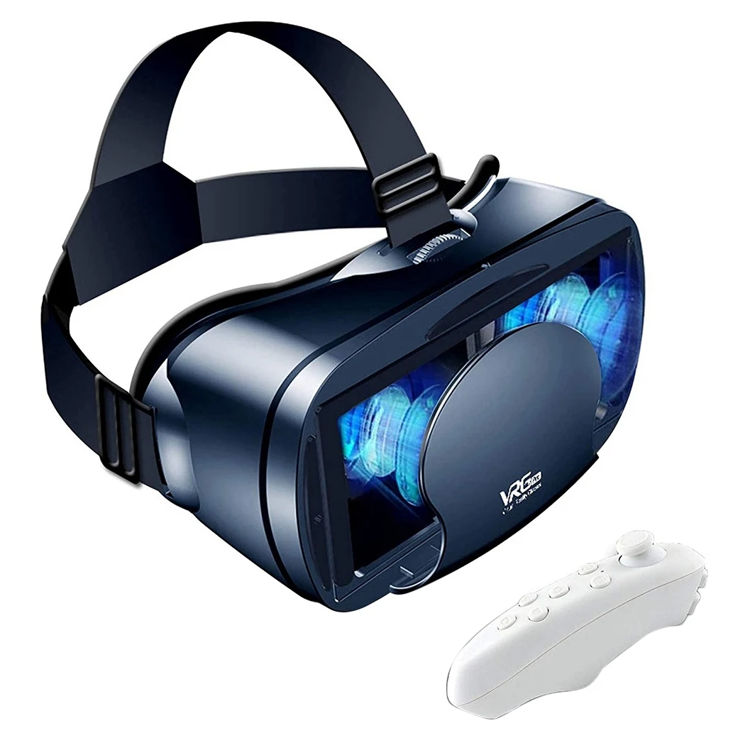 VR Glasses Full-Screen Virtual Reality 3D Glasses VR Set 3D Virtual Reality Goggles, Adjustable VR Glasses with Gamepad
VR Glasses Full-Screen Virtual Reality 3D Glasses VR Set 3D Virtual Reality Goggles, Adjustable VR Glasses with Gamepad