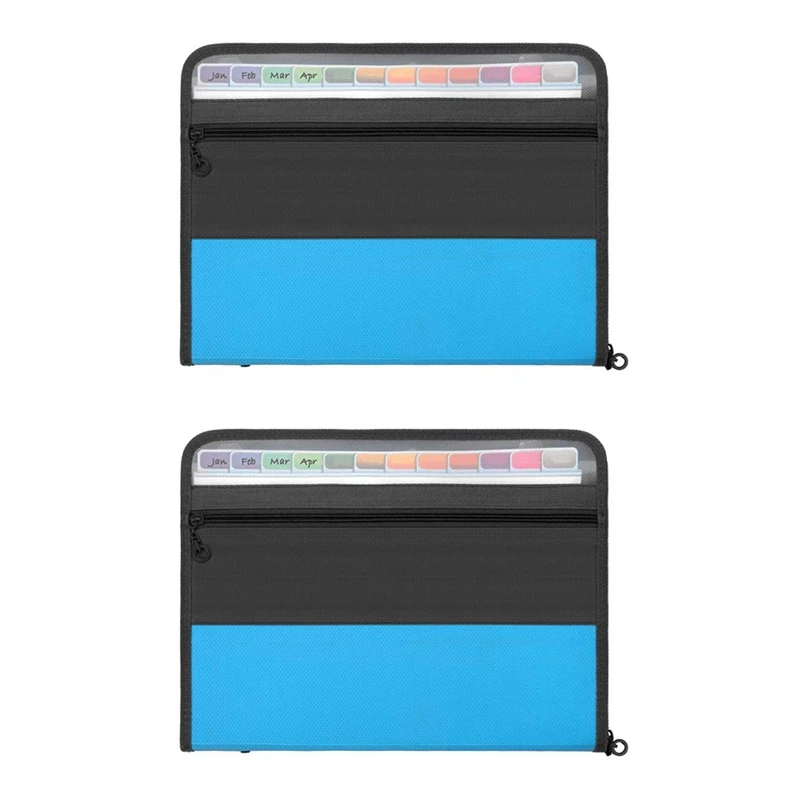 2X 13 Pockets Expanding File Folder, Accordion Document Organizer Letter A4 Size Zipper Closure
2X 13 Pockets Expanding File Folder, Accordion Document Organizer Letter A4 Size Zipper Closure