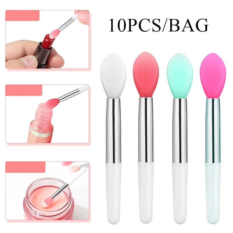 10pcs Silicone Lip Brush Set Lipstick Lip Gloss Applicator Brushes Mini Lip Care Makeup Brushes 2 Anti-lost Cover Makeup Tool
10pcs Silicone Lip Brush Set Lipstick Lip Gloss Applicator Brushes Mini Lip Care Makeup Brushes 2 Anti-lost Cover Makeup Tool