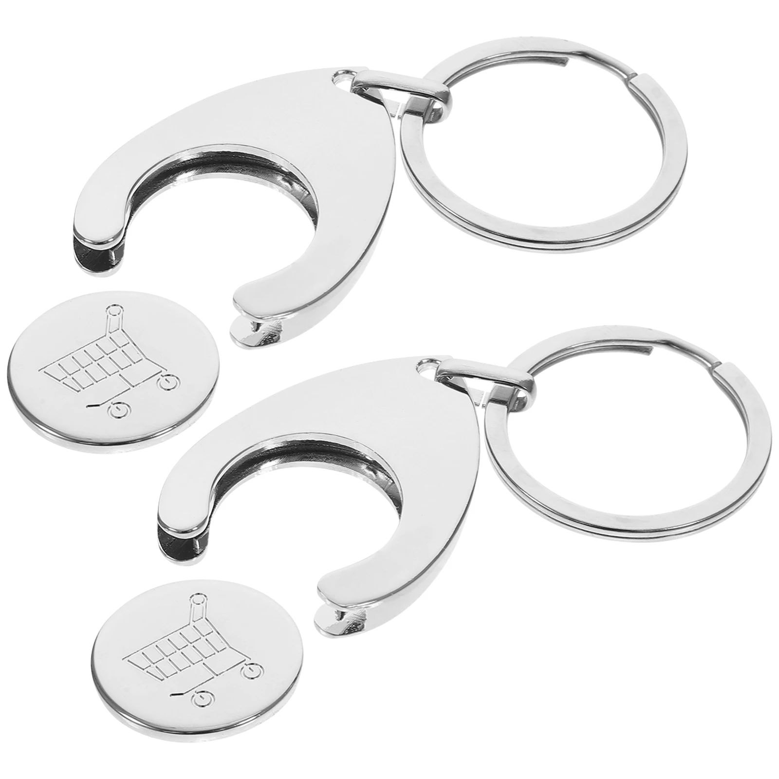 2pcs Trolley Coin Holder Keychains Ornament Metal Keyring Coin Holder Supermarket Shopping Cart Chip Key Chain Hanging Token
2pcs Trolley Coin Holder Keychains Ornament Metal Keyring Coin Holder Supermarket Shopping Cart Chip Key Chain Hanging Token