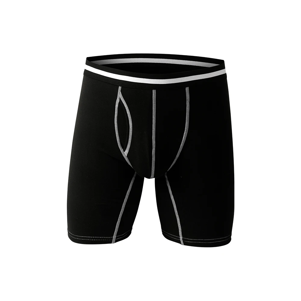 

Men Long Legs Underpants Sexy Shorts U Convex Pouch Space Capsule Pouch Separate Panties Warm Trunks Flat Boxers