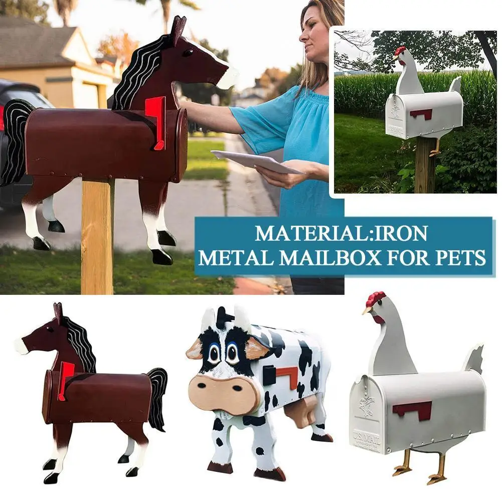 Horse Shape Large Capacity Gift Garden Household Farm Reusable Art Waterproof Post Iron Box Mounted Home Mail Decor K1B8
Horse Shape Large Capacity Gift Garden Household Farm Reusable Art Waterproof Post Iron Box Mounted Home Mail Decor K1B8