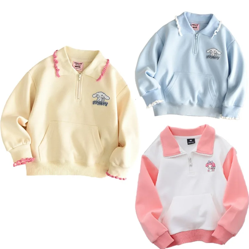 Детская толстовка Sanrio Cinnamoroll My Melody, топ с капюшоном для девочек, осенняя спортивная толстовка, домашняя одежда, Студенческая куртка с длинным рукавом
Детская толстовка Sanrio Cinnamoroll My Melody, топ с капюшоном для девочек, осенняя спортивная толстовка, домашняя одежда, Студенческая куртка с длинным рукавом