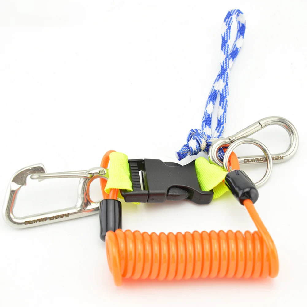 Scuba Diving Anti-Lost Spiral Spring Lanyard Tool With Quick-Release Buckle Underwater Diving Camera Lanyard Saft Rope Equipment
Scuba Diving Anti-Lost Spiral Spring Lanyard Tool With Quick-Release Buckle Underwater Diving Camera Lanyard Saft Rope Equipment