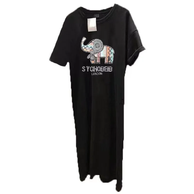 New Big Large Add Plus Size Short-Sleeve Casual Cotton Dress Women Summer Loose Fat Lady Oversize Long Dresses Female Clothing
New Big Large Add Plus Size Short-Sleeve Casual Cotton Dress Women Summer Loose Fat Lady Oversize Long Dresses Female Clothing