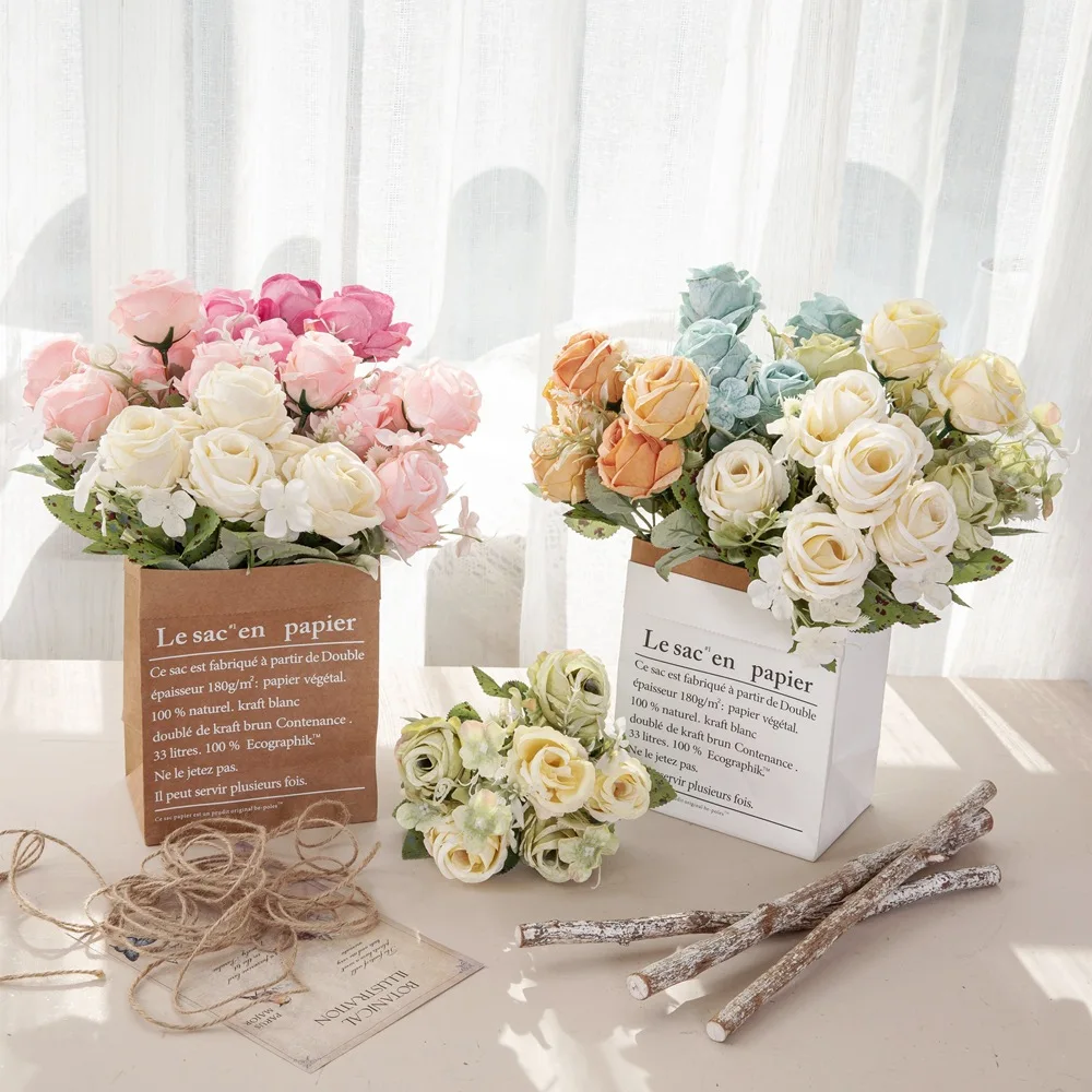 30cm Rose Pink Silk Bouquet Peony Artificial Flower 6 Big Head Small Bud Bride Wedding Home Decoration Artificial Flower
30cm Rose Pink Silk Bouquet Peony Artificial Flower 6 Big Head Small Bud Bride Wedding Home Decoration Artificial Flower