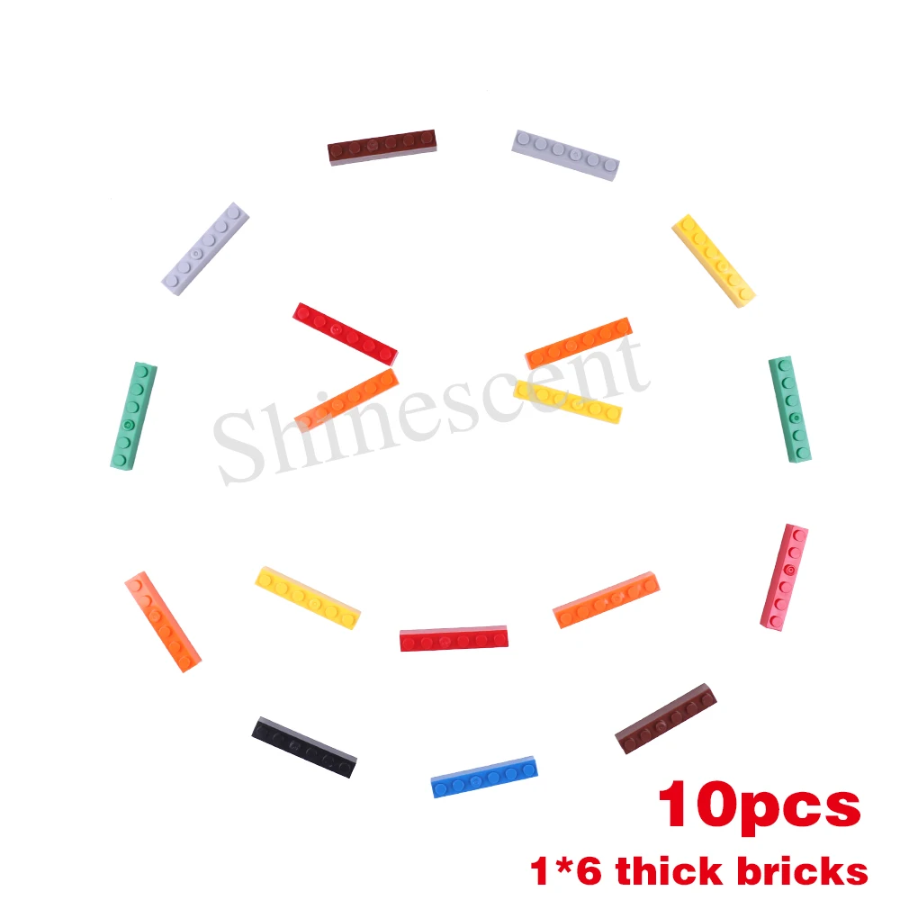10pcs Classic Size Building Blocks Smooth Thin Basic Bricks 1x6 Dots Toys Compatible with All Major Brands for Children 6+ Ages
10pcs Classic Size Building Blocks Smooth Thin Basic Bricks 1x6 Dots Toys Compatible with All Major Brands for Children 6+ Ages