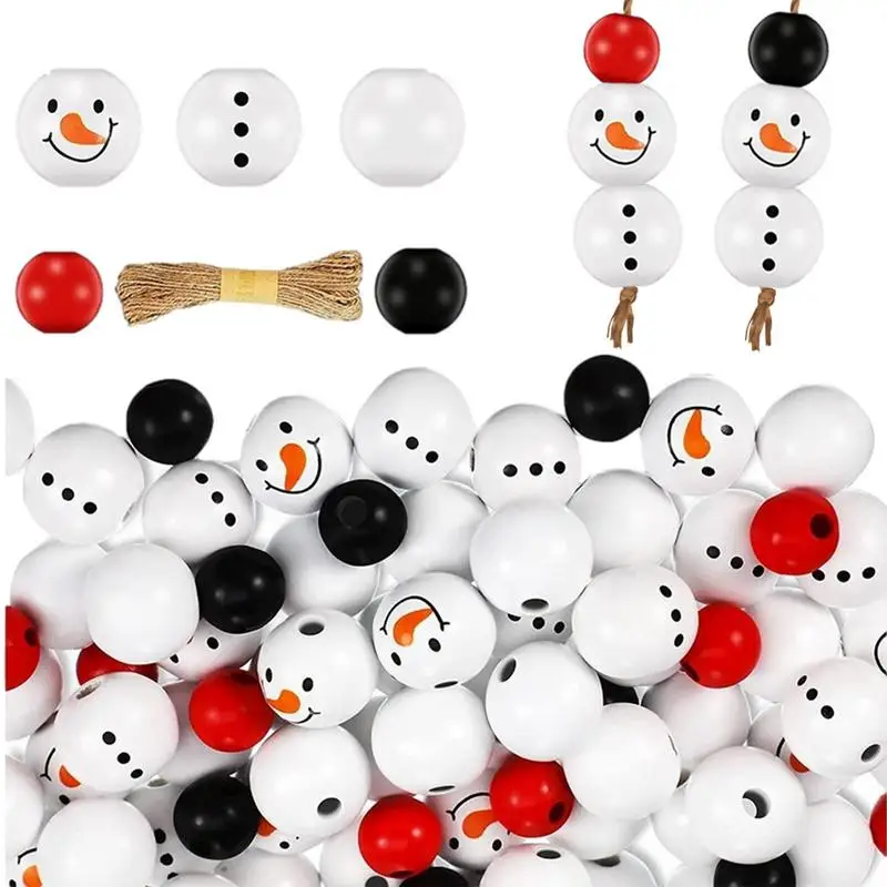 Рождественские деревянные бусины в виде снеговика, 200 шт., деревянные бусины для поделок своими руками, красочные круглые бусины-разделител... 
Рождественские деревянные бусины в виде снеговика, 200 шт., деревянные бусины для поделок своими руками, красочные круглые бусины-разделител...