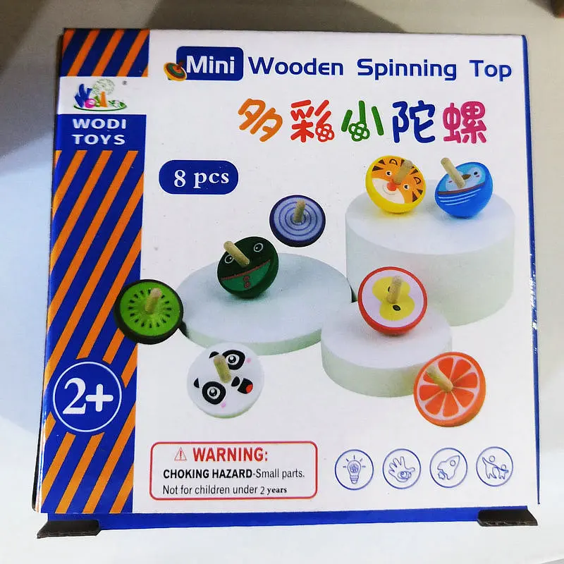 Mini Wooden Spinning Top 8PCS Set Wood Natural Gyro Kids' Floor Games Kindergarten Supplies Parent-Child Plays Toys for Children
Mini Wooden Spinning Top 8PCS Set Wood Natural Gyro Kids' Floor Games Kindergarten Supplies Parent-Child Plays Toys for Children
