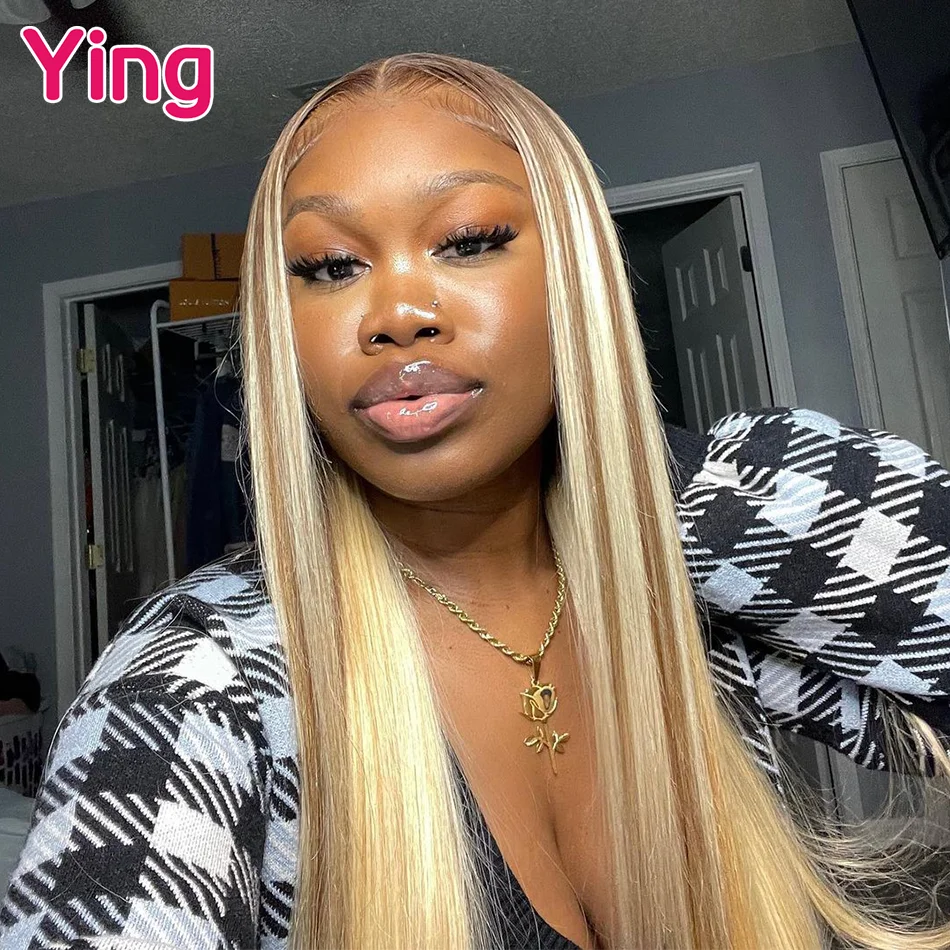Ying Hair 180% Highlight Honey Blonde 13x4 Transparent Lace Front Wig Human Hair 13x6 Bone Straight Lace Front Wig Pre Plucked
Ying Hair 180% Highlight Honey Blonde 13x4 Transparent Lace Front Wig Human Hair 13x6 Bone Straight Lace Front Wig Pre Plucked
