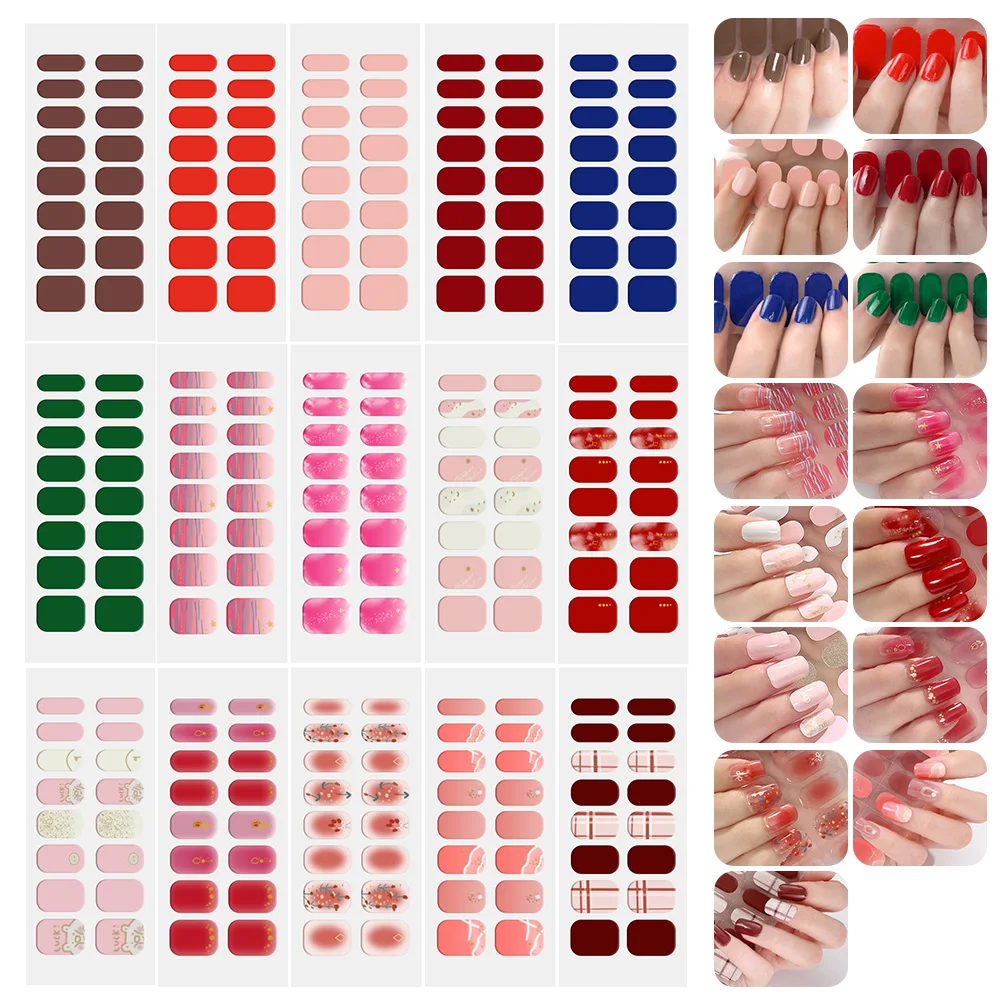 Nail Stickers Semi Cured Gel Nail Polish Strips Waterproof Long Lasting Self Adhesive Nail Wraps DIY Manicure Nail Art Stickers
Nail Stickers Semi Cured Gel Nail Polish Strips Waterproof Long Lasting Self Adhesive Nail Wraps DIY Manicure Nail Art Stickers