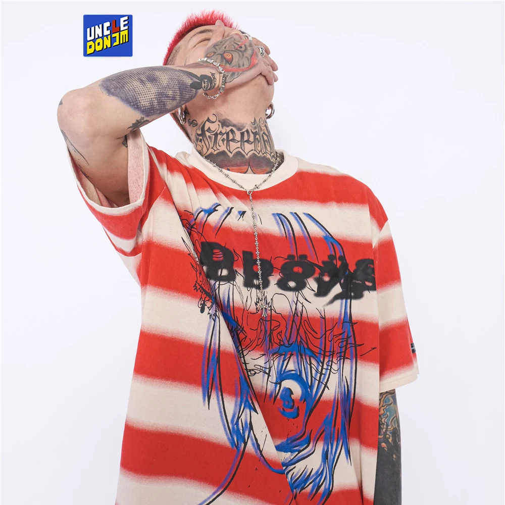 Striped Anime T Shirt Oversized T Shirt Hip Hop Streetwear Tshirt Harajuku Summer Short Sleeve T-Shirt Anime Dropship
Striped Anime T Shirt Oversized T Shirt Hip Hop Streetwear Tshirt Harajuku Summer Short Sleeve T-Shirt Anime Dropship
