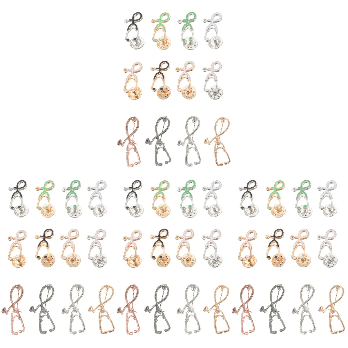 48 Pcs Retro Decor Stethoscope Brooch Clothes Decoration Pendant 3X1cm Creative Brooches Alloy Breast Pin Nurse
48 Pcs Retro Decor Stethoscope Brooch Clothes Decoration Pendant 3X1cm Creative Brooches Alloy Breast Pin Nurse