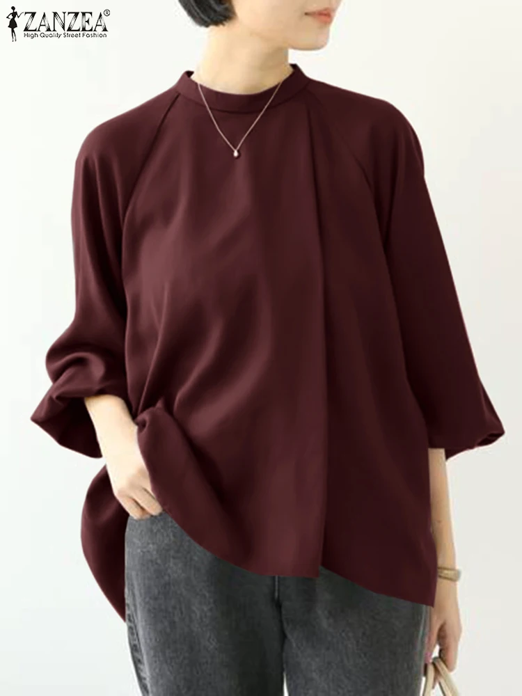 ZANZEA Women Spring Solid Color Blouse O-Neck Long Sleeve Oversized Chemise Bohemian Fashion Elegant Casual Holiday Work Blusas
ZANZEA Women Spring Solid Color Blouse O-Neck Long Sleeve Oversized Chemise Bohemian Fashion Elegant Casual Holiday Work Blusas