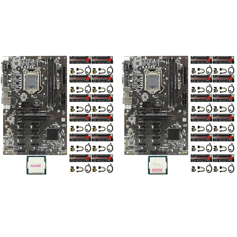 B250 Mining Motherboard 12 PCIE Slots LGA1151 DDR4 DIMM SATA3.0 with 12X Ver12 Pro PCIE Riser Card+1X CPU for BTC
B250 Mining Motherboard 12 PCIE Slots LGA1151 DDR4 DIMM SATA3.0 with 12X Ver12 Pro PCIE Riser Card+1X CPU for BTC