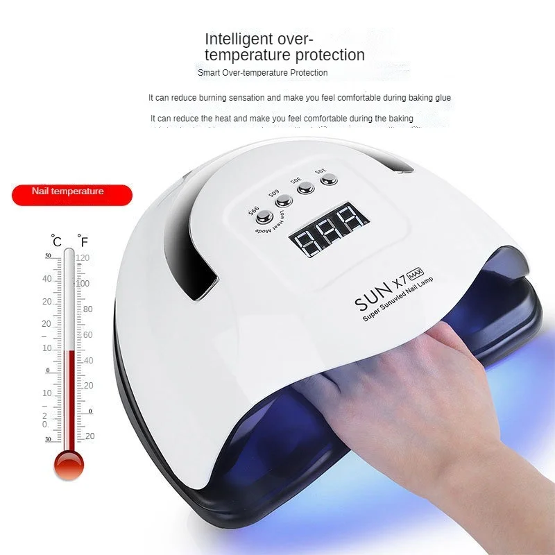 2021 New SUNX7 MAX Nail Light UV LED Lamp for Manicure Fast Curing Gel Nail Polish 57 Leds Nail Lamp Machine Drying Lamp
2021 New SUNX7 MAX Nail Light UV LED Lamp for Manicure Fast Curing Gel Nail Polish 57 Leds Nail Lamp Machine Drying Lamp