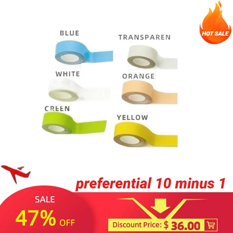 Thermal Label Printer Transparent Continuous Printing Paper 6 Roll 15mmx430cm GoldSand Flow Oil Resistant Tearing Waterproof
Thermal Label Printer Transparent Continuous Printing Paper 6 Roll 15mmx430cm GoldSand Flow Oil Resistant Tearing Waterproof