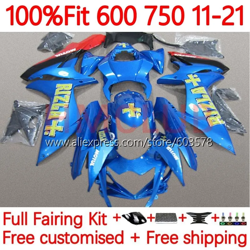 Injection For SUZUKI K11 GSXR600 GSXR 600 750 CC 2011 2012 2013 14 2015 2016 glossy blue GSXR750 17 18 19 20 21 Fairing 96No.59
Injection For SUZUKI K11 GSXR600 GSXR 600 750 CC 2011 2012 2013 14 2015 2016 glossy blue GSXR750 17 18 19 20 21 Fairing 96No.59