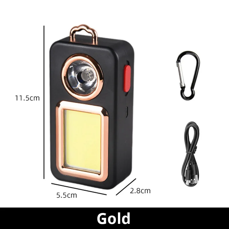 LED COB Flashlight With Carabiner Solar/USB Rechargeable Torch Light For Outdoor/Camping/Fishing/Travel Multifunctional Lighting
LED COB Flashlight With Carabiner Solar/USB Rechargeable Torch Light For Outdoor/Camping/Fishing/Travel Multifunctional Lighting