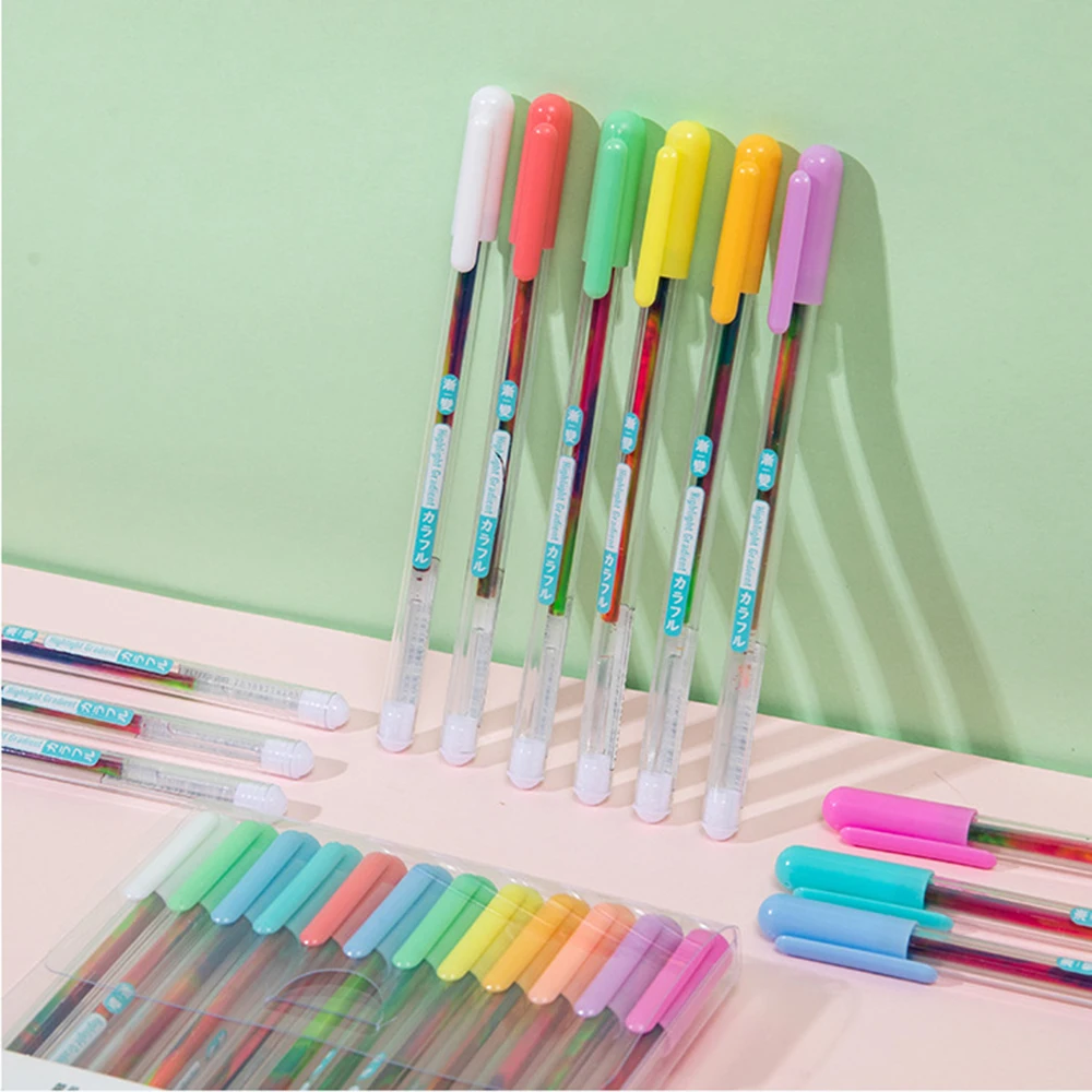6pcs/set Color Kawaii Highlighter Set 0.5mm Ballpoint Pens For Diary Handbook Cute School Office Stationery Writing Markers
6pcs/set Color Kawaii Highlighter Set 0.5mm Ballpoint Pens For Diary Handbook Cute School Office Stationery Writing Markers