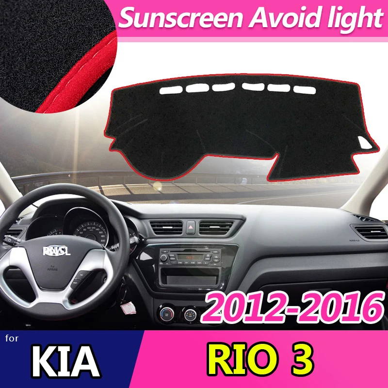 For KIA RIO 3 K2 2012 2013 2014 2015 2016 Russian Versions Anti-Slip Mat Dashboard Cover Pad Sunshade Dashmat Carpet Accessories
For KIA RIO 3 K2 2012 2013 2014 2015 2016 Russian Versions Anti-Slip Mat Dashboard Cover Pad Sunshade Dashmat Carpet Accessories