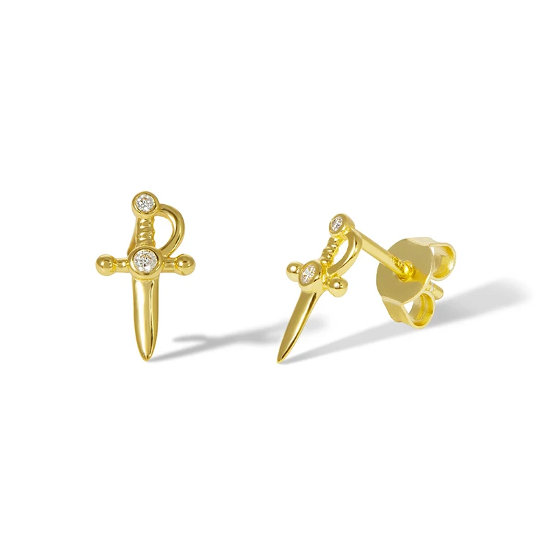 Creative Zircon Sword Shaped Studs Earrings for Women Fashion Jewelry Bohemia Piercing Pendiente Ins Same Earring Party Gifts
Creative Zircon Sword Shaped Studs Earrings for Women Fashion Jewelry Bohemia Piercing Pendiente Ins Same Earring Party Gifts