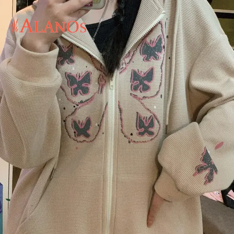 ALANOS Y2k Harajuku Hoodies Casual Zip Up Soft Butterfly Aesthetic Hooded Sweatshirt Hoodies Jacket Coat 2022 Women's Clothing
ALANOS Y2k Harajuku Hoodies Casual Zip Up Soft Butterfly Aesthetic Hooded Sweatshirt Hoodies Jacket Coat 2022 Women's Clothing