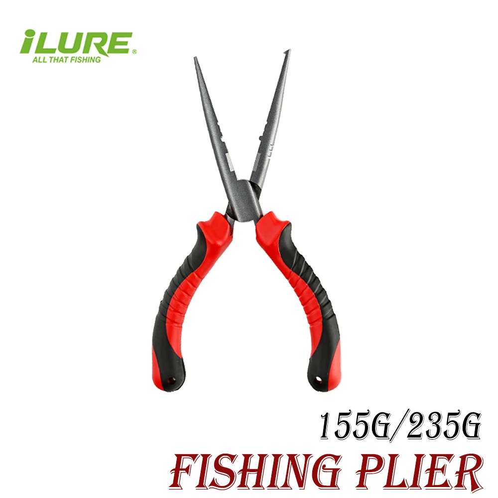 

ILure Fishing Pliers High Carbon Steel Lure Hook Remover Line Cutter Scissors Grip Hooks Split Ring Portable Accessories Tackle