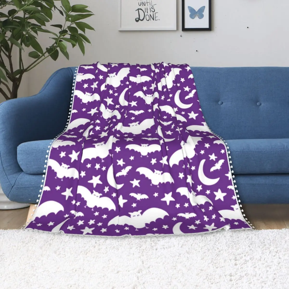 Halloween Bat Blanket Moon Star Print Super Soft Cheap Bedspread Cozy Fleece Winter Blanket
Halloween Bat Blanket Moon Star Print Super Soft Cheap Bedspread Cozy Fleece Winter Blanket