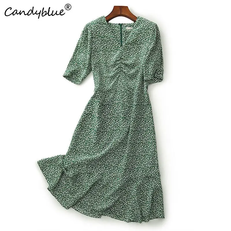Broken Flower Dress 2023 New Woman Spring And Summer French Casual Front Pleat Collect Waist Slim Flounce Side Middle Long-Skir
Broken Flower Dress 2023 New Woman Spring And Summer French Casual Front Pleat Collect Waist Slim Flounce Side Middle Long-Skir